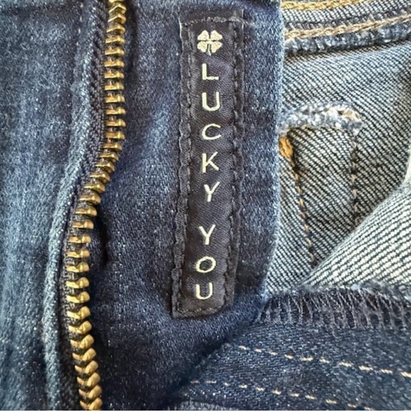 LUCKY🍀BRAND Stella Skinny Jeans Women’s Size 12 Dark Wash Stretch Denim - Picture 6 of 13
